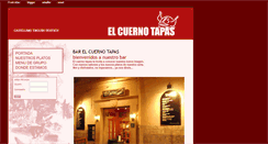 Desktop Screenshot of elcuernotapas.com