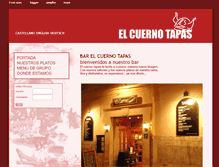 Tablet Screenshot of elcuernotapas.com